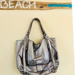 KOOBA LARGE LEATHER SHOULDER BAG